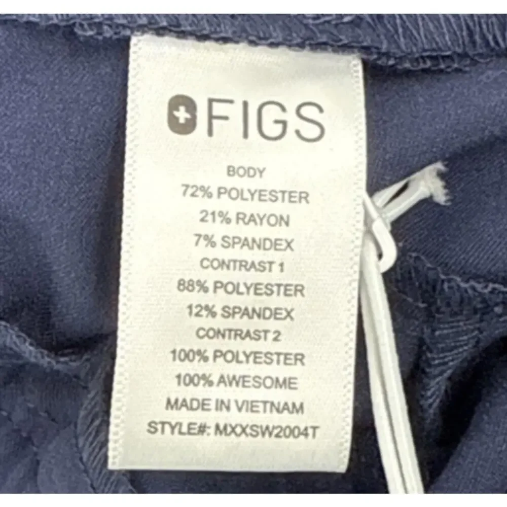 Figs Tansen Jogger‎ Scrub Pants Mens 2XL Navy Blue